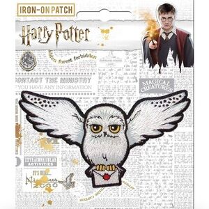 Harry Potter Iron-On Patch- Hedwig with Letter-Official Licensed Merchandise